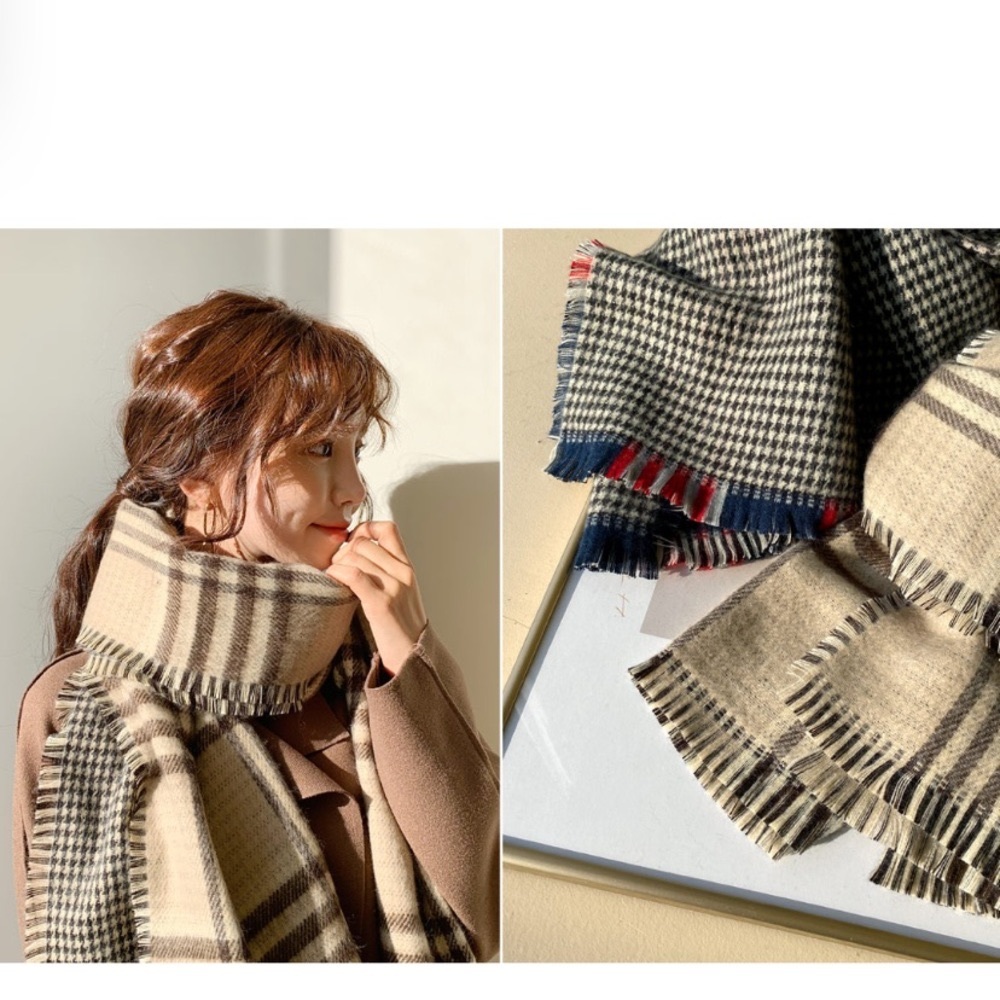 NWT 2 Different Patterns Checkered Scarf